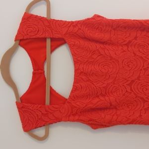 Like new Cache red lace cocktail dress